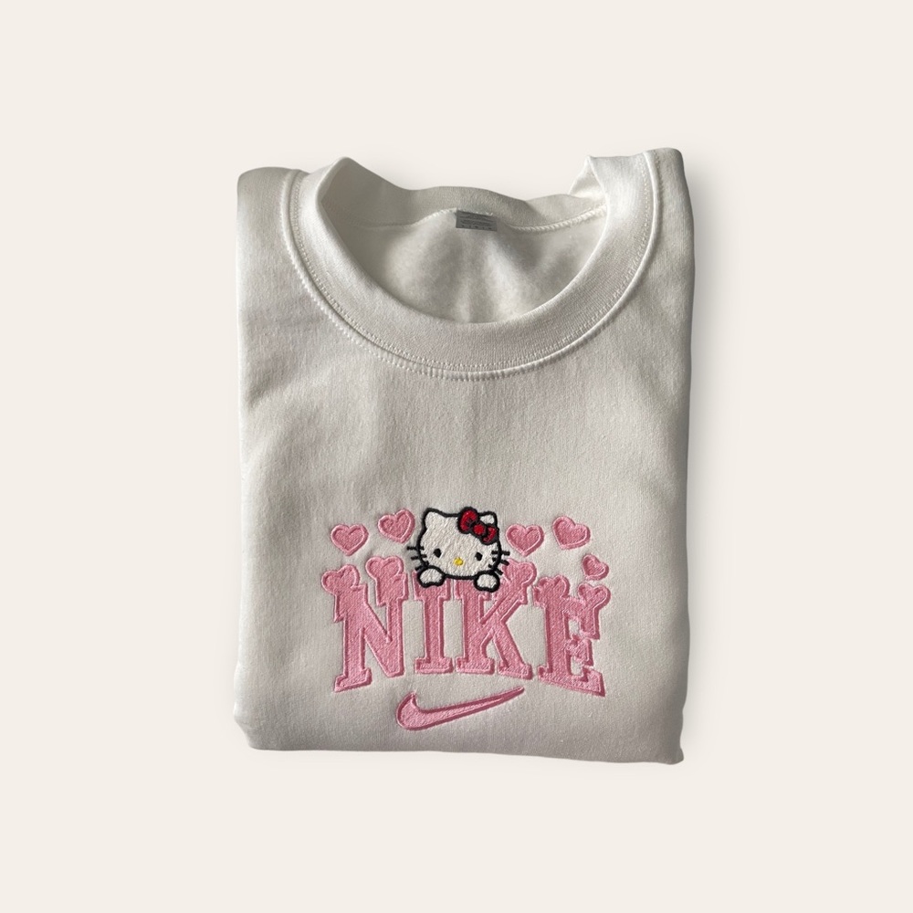 Hello Kitty embroidered sweatshirt, crewneck